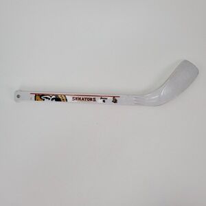 Franklin Sports NHL Ottawa Senators Mini Hockey Stick White Plastic Knee Hockey